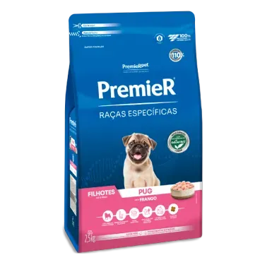 Racao Premier Racas Especificas Pug Filhotes 2.5kg lateral